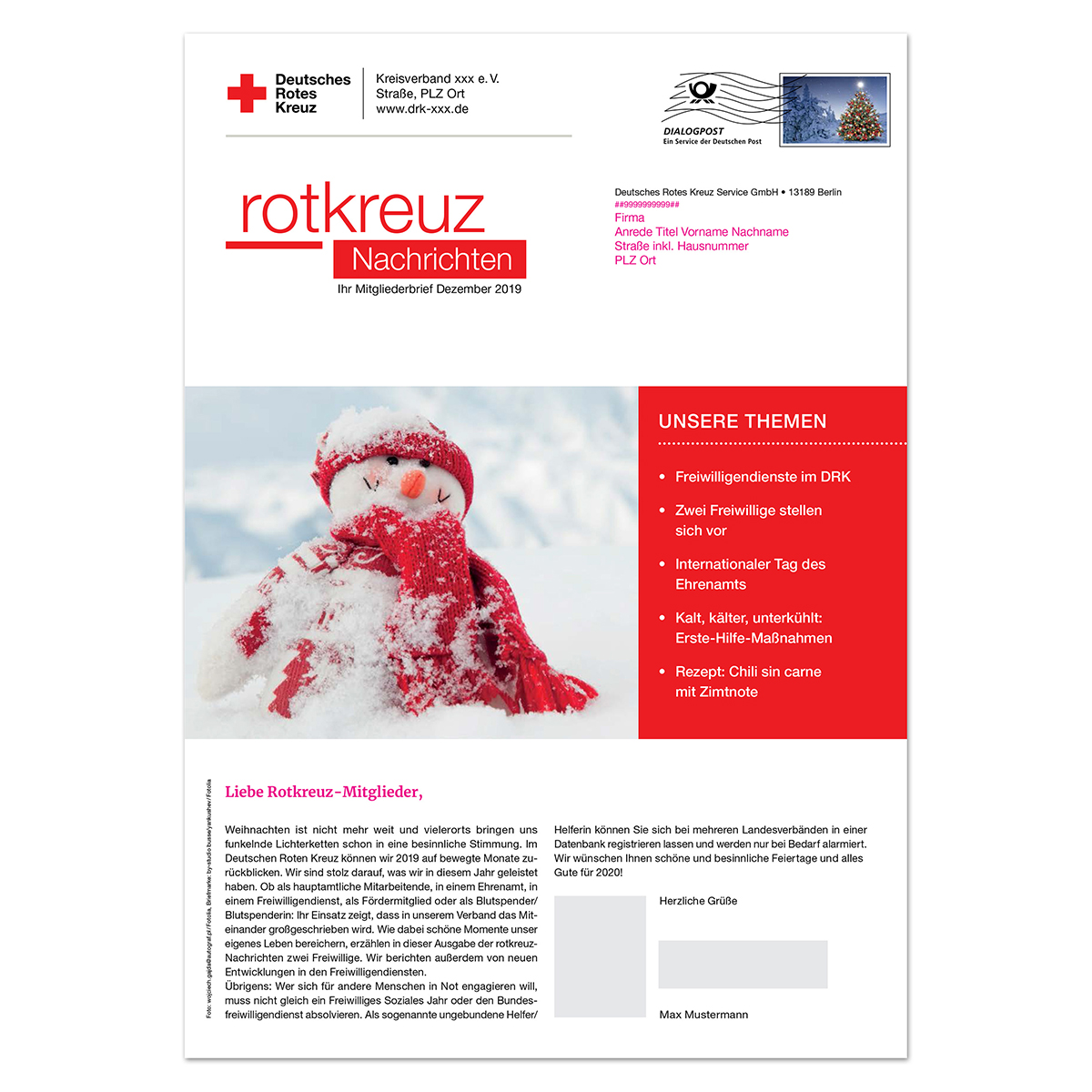 Mitgliederbrief rotkreuzNachrichten