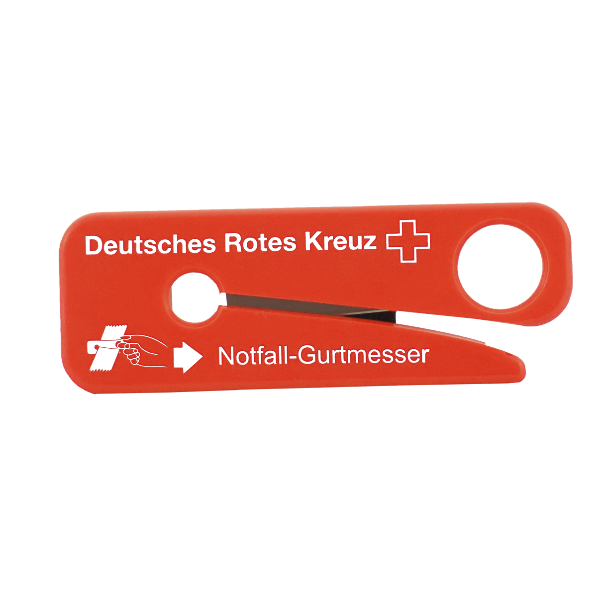 Notfall-Gurtmesser DRK-Langlogo