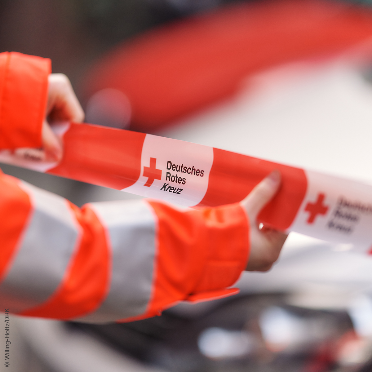 Absperrband mit VE = 5 Rollen