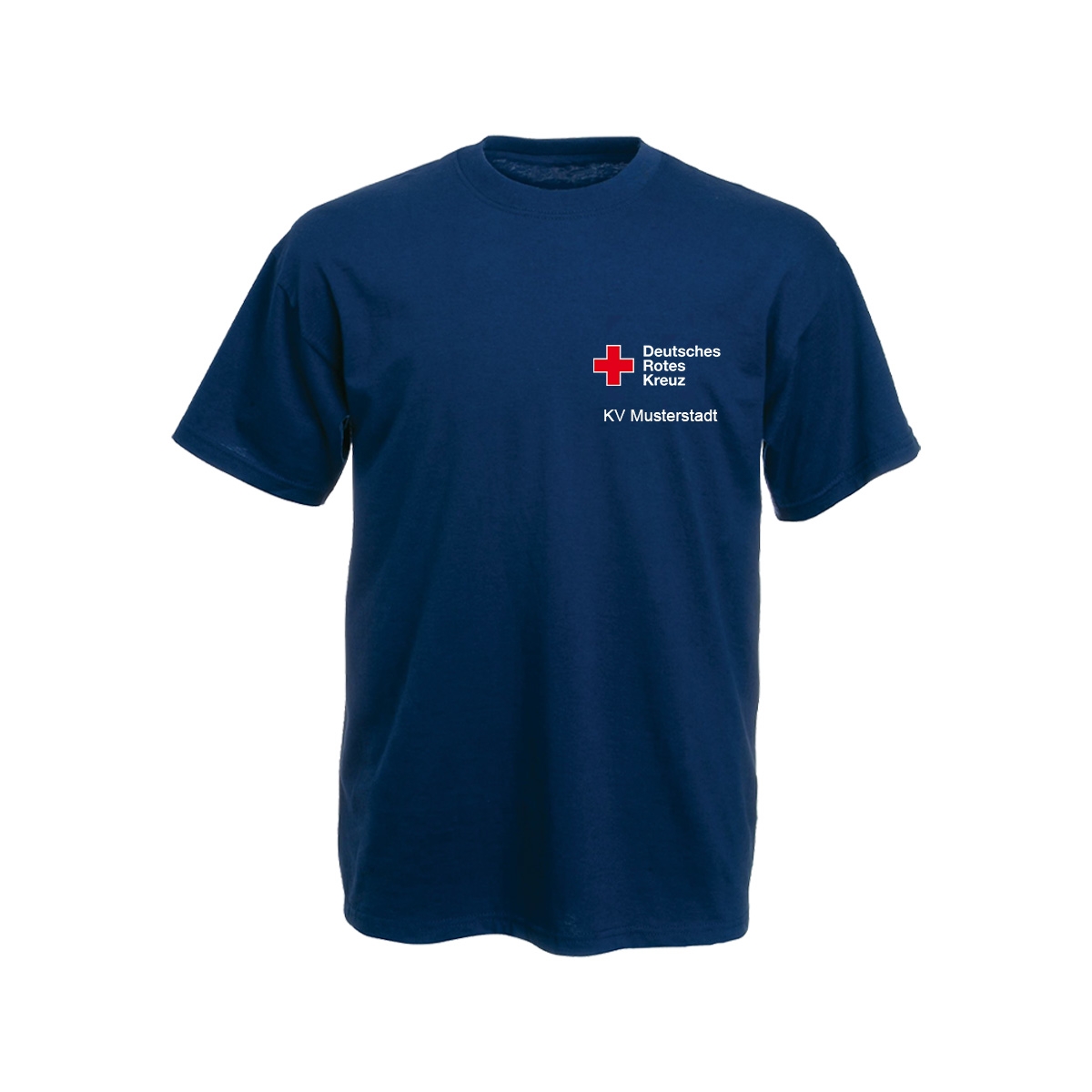 T-Shirt navy, Druck Kompaktlogo, und Zusatzzeile vorn T-Shirt navy mit Druck Kompaktlogo, und Zusatzzeile vorn