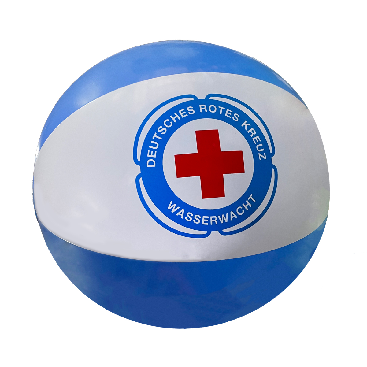 Wasserball mit Druck Wasserwacht-Logo, Farbe: blau/weiß, VE = 5 Stück