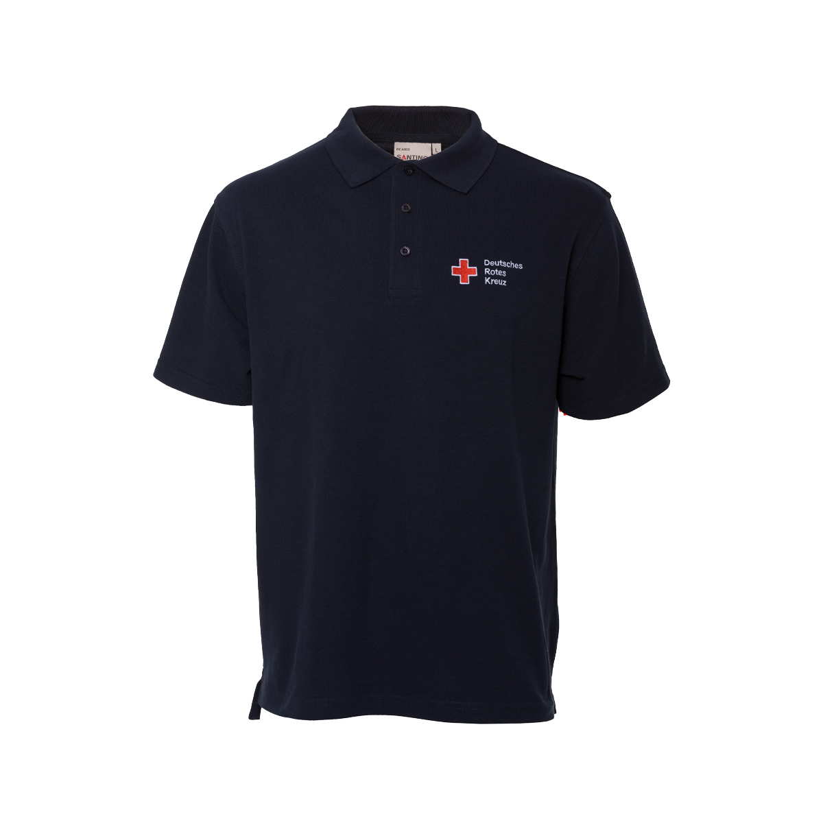Polohemd, Navy, Kreuzlogo, Rotes Kreuz, Kurzarm