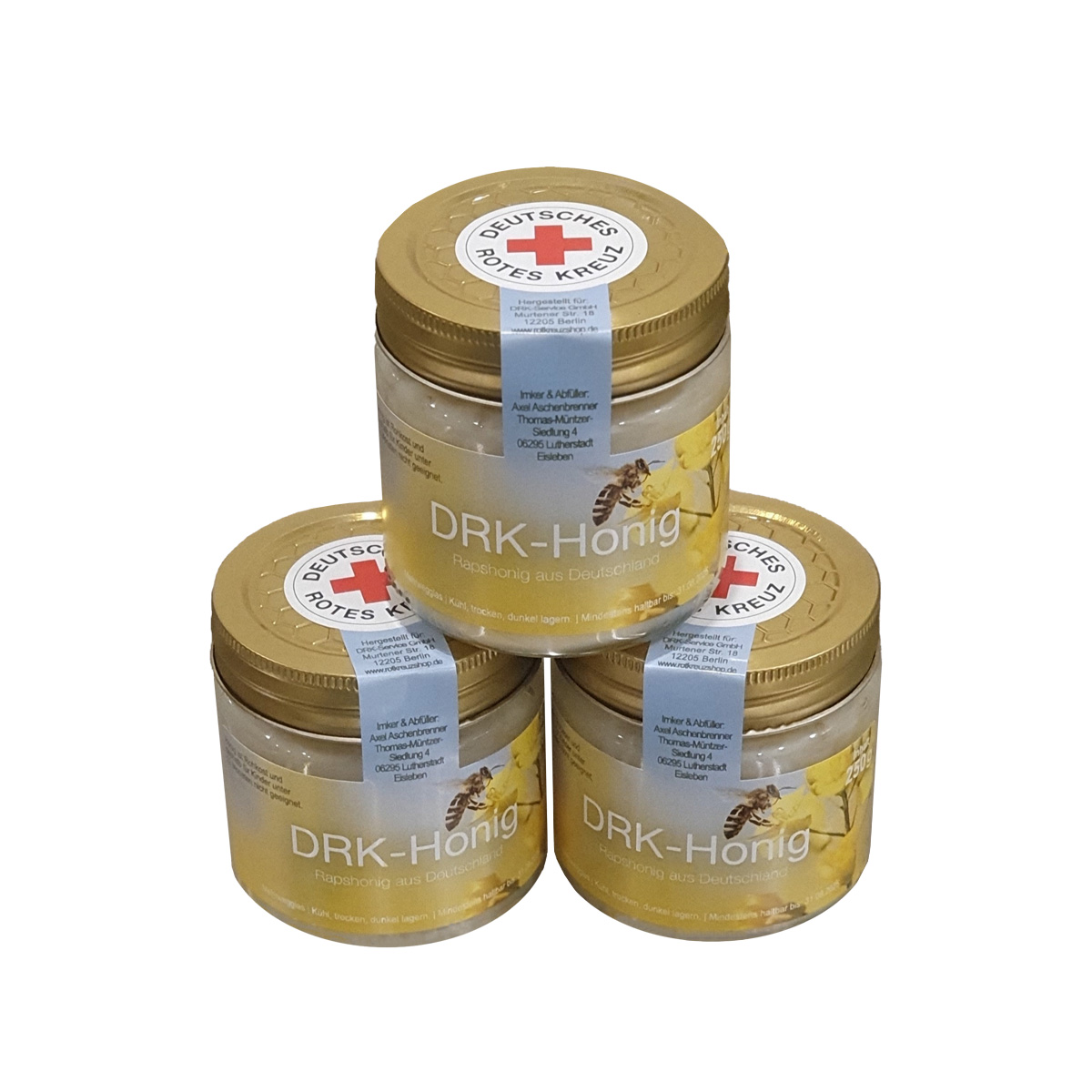 DRK-Honig mit VE = 3 Gläser